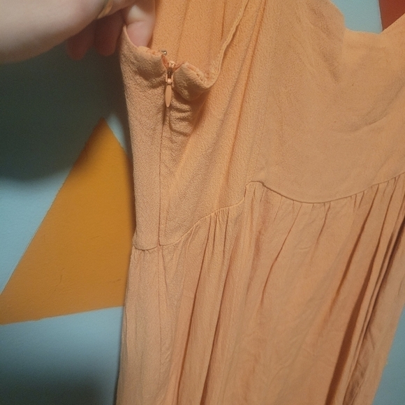 Forever 21 Exclusive Women's Peach Empire Waist Mini Dress Size Large - Picture 6 of 10